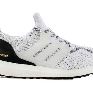 Adidas White and Black Ultra Boost Sneakers